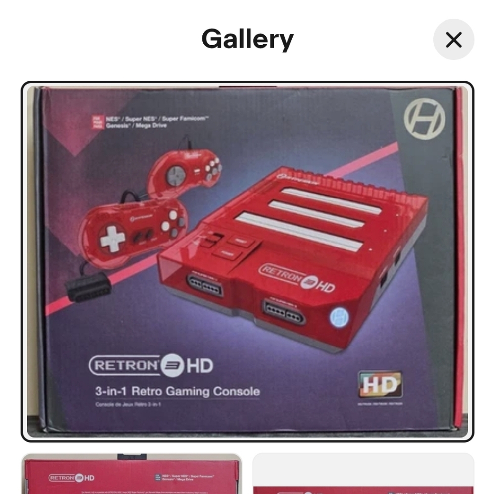 RetroN 3-in-1 Red Gaming Console